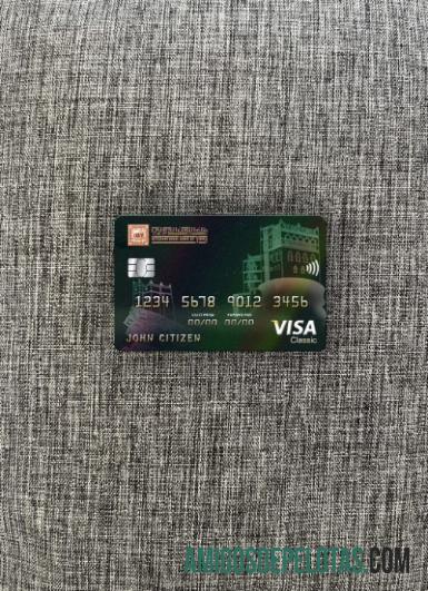 Banco Internacional do Iêmen Cartão Visa Classic Photolook Frente exemplo